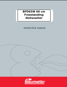 Handleiding Baumatic BFD65W Vaatwasser