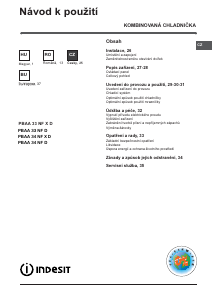 Manuál Indesit PBAA 33 NF X D (UK) Lednice s mrazákem