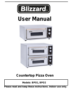 Handleiding Blizzard BPO2 Oven
