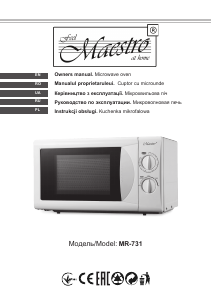 Instrukcja Maestro MR-731 Kuchenka mikrofalowa