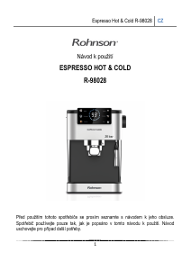 Manuál Rohnson R-98028 Kávovar na espreso