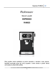 Manuál Rohnson R-98023 Kávovar na espreso