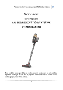 Návod Rohnson M15 Mamba X Sense Vysávač
