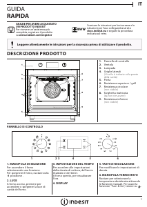 Manuale Indesit IFW 4841 C BL UK Forno