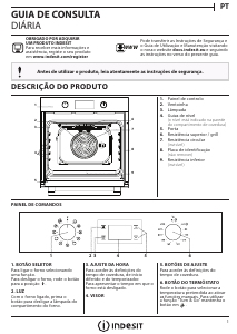Manual Indesit IFW 4841 C BL UK Forno