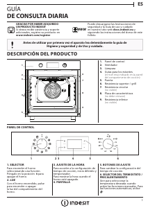 Manual de uso Indesit IFW 4844 H BL UK Horno