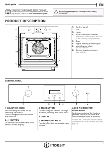 Посібник Indesit IFW 65Y0 J BL Духова шафа