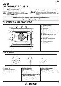 Handleiding Indesit IFW 6834 IX Oven