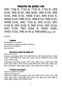 Manual Indesit IWC 6125 (FR) Mașină de spălat