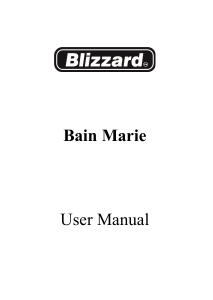 Handleiding Blizzard BBM1 Bain-Marie