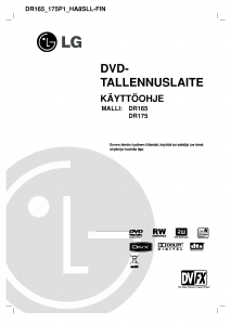 Käyttöohje LG DR165P1 DVD-soitin