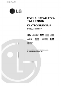 Käyttöohje LG RH4810V DVD-soitin