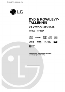 Käyttöohje LG RH4920V DVD-soitin