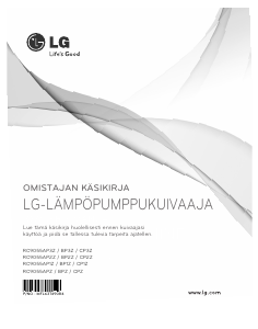 Käyttöohje LG RC9055AP2Z Kuivausrumpu