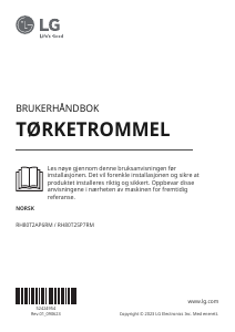 Bruksanvisning LG RH80T2AP6RM Tørketrommel