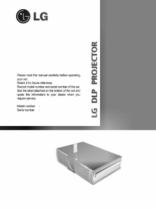 Manual LG BX220 Projector