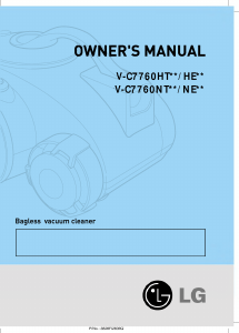 Manual LG V-C7760HEQ Aspirator