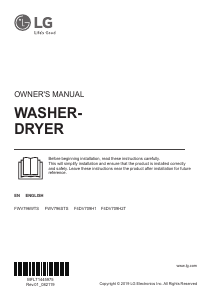 Manual LG F4DV709H1 Washer-Dryer