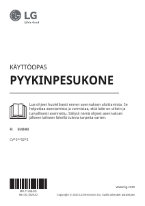 Käyttöohje LG CV90J7S2BE Pesukone