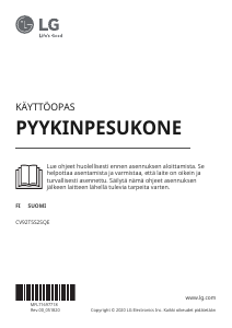 Käyttöohje LG CV92T5S2SQE Pesukone