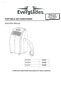 Manual Everglades EV9038 Air Conditioner