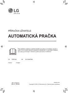 Návod LG F4WT409PTE Práčka