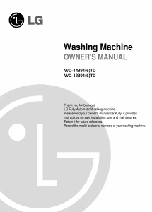 Manual LG WD-12391TD Washing Machine