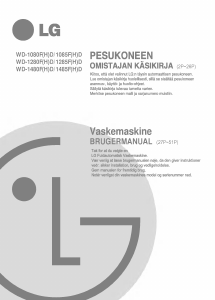 Käyttöohje LG WD-1485FD Pesukone
