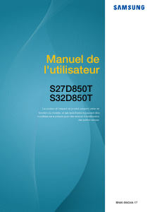 Mode d’emploi Samsung S27D850T Moniteur LCD