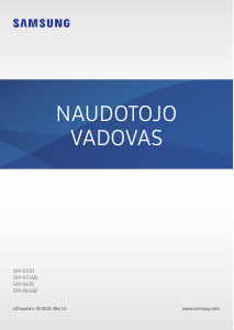 Vadovas Samsung SM-X516B Galaxy Tab S9 Planšetinis kompiuteris