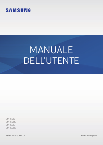 Manuale Samsung SM-X610 Galaxy Tab S9 Tablet