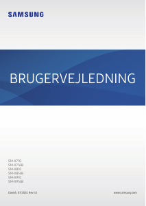 Brugsanvisning Samsung SM-X810 Galaxy Tab S Tablet