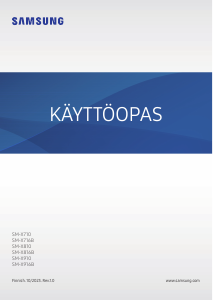 Käyttöohje Samsung SM-X810 Galaxy Tab S Taulutietokone