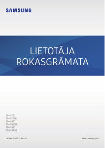 Rokasgrāmata Samsung SM-X810 Galaxy Tab S Planšetdators