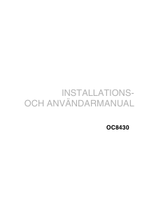 Bruksanvisning Asko OC8430 Mikrovågsugn