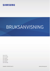 Bruksanvisning Samsung SM-X816B Galaxy Tab S Tablet