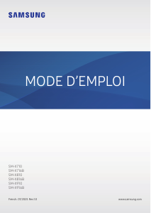 Mode d’emploi Samsung SM-X816B Galaxy Tab S Tablette