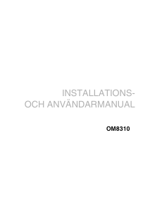 Bruksanvisning Asko OM8310 Mikrovågsugn
