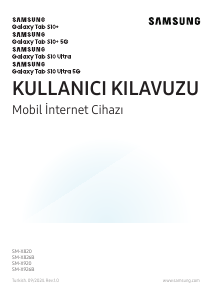Kullanım kılavuzu Samsung SM-X926B Galaxy Tab S Tablet
