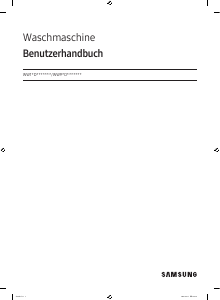 Bedienungsanleitung Samsung WW11DB8B95GH Waschmaschine