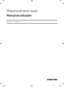 Manual Samsung WW11DB8B95GH Máquina de lavar roupa