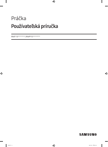 Návod Samsung WW11DB8B95GH Práčka