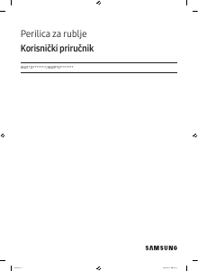Priručnik Samsung WW11DG6B85LK Stroj za pranje rublja