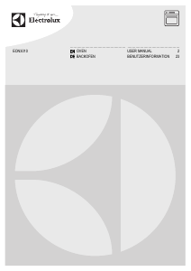 Bedienungsanleitung Electrolux EON3010AAX Herd