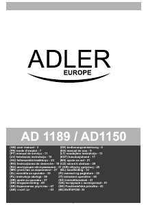 Priročnik Adler AD 1189 Radijska budilka