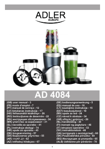 Handleiding Adler AD 4084 Blender