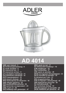 Handleiding Adler AD 4014 Citruspers