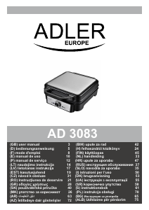 Handleiding Adler AD 3083 Contactgrill