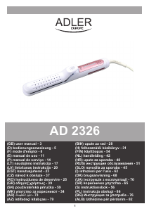 Handleiding Adler AD 2326 Stijltang