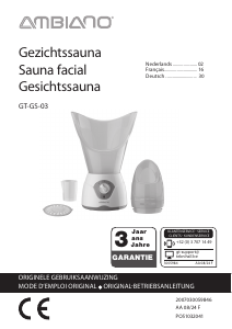 Bedienungsanleitung Ambiano GT-GS-03 Gesichtssauna